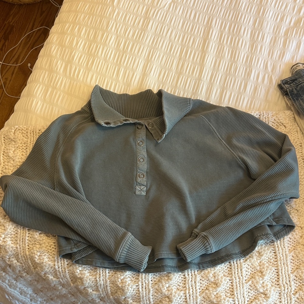 Free People Long Sleeve Crop Tee